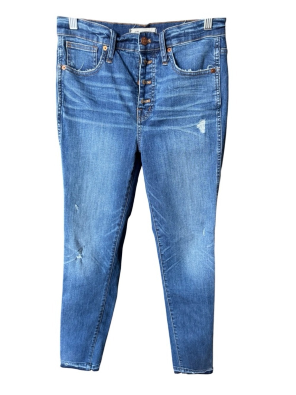 Women's Madewell 10" High-Rise Skinny Jeans Size 28 Blue